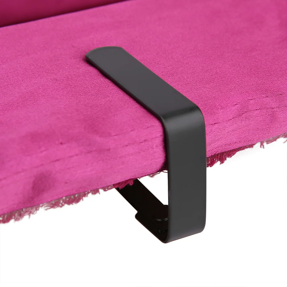 4pcs Large Table Cloth Cover Clips Stainless Steel Anti Slip Tablecloth Holder Clamps Triangle Table Skirt Tablecloth Clip 5X4cm