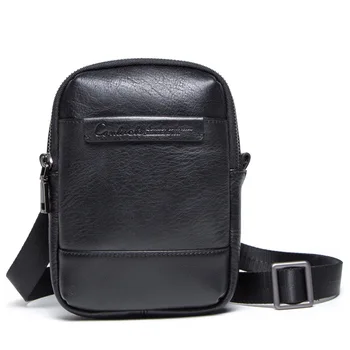 

New factory direct fashion European and American retro crazy horse cowhide men's waist bag multifunctional leather shoulder bag