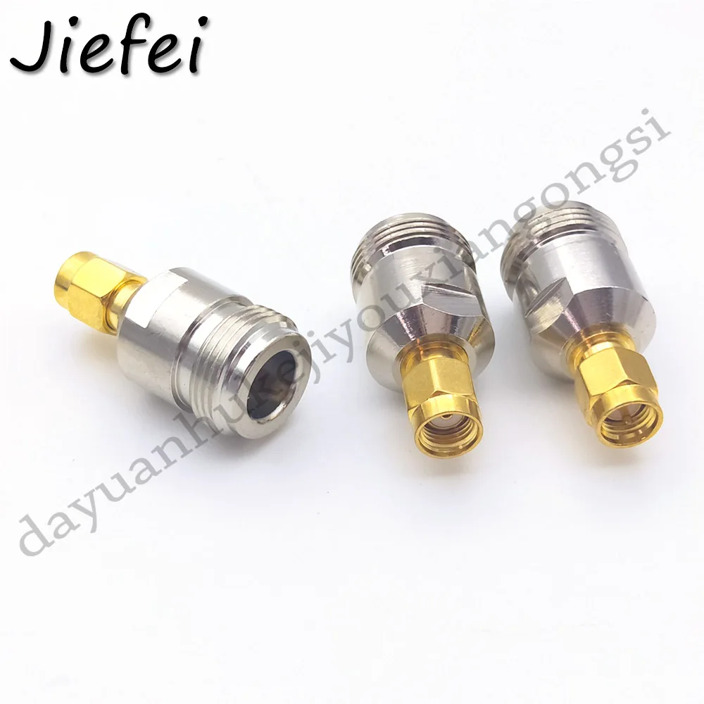 10 50 шт. разъем Jack N SMA/RP SMA Штепсель RF коаксиальный адаптер конвертер прямо Никель