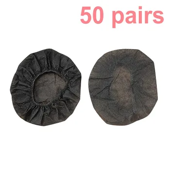 

50pcs Disposable Hygienic Sanitary Earpads Covers for Headphone Headsets Ear pads Dust Cover Cushions Stretchable Fabric Earmuff