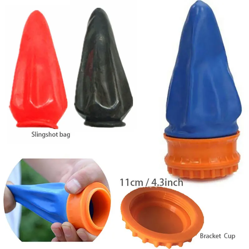 2022 NEW Outdoor Slingshot Cup Fun Toy Soft Elastic Latex Sleeves Pocket Shot Game Shooting Target