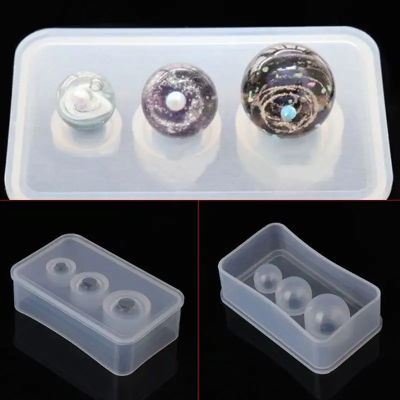 

2 Pcs/set Handmade DIY Crafts Making CRYSTAL Epoxy Mould SILICONE Mold