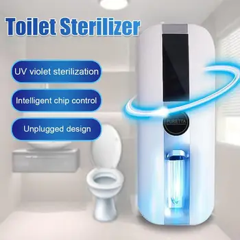 

Intelligent Toilet Sterilizer UV Light Disinfection Rechargeable Solar Power Automatic Toilet Lid Sterilizer Bathroom Accessory