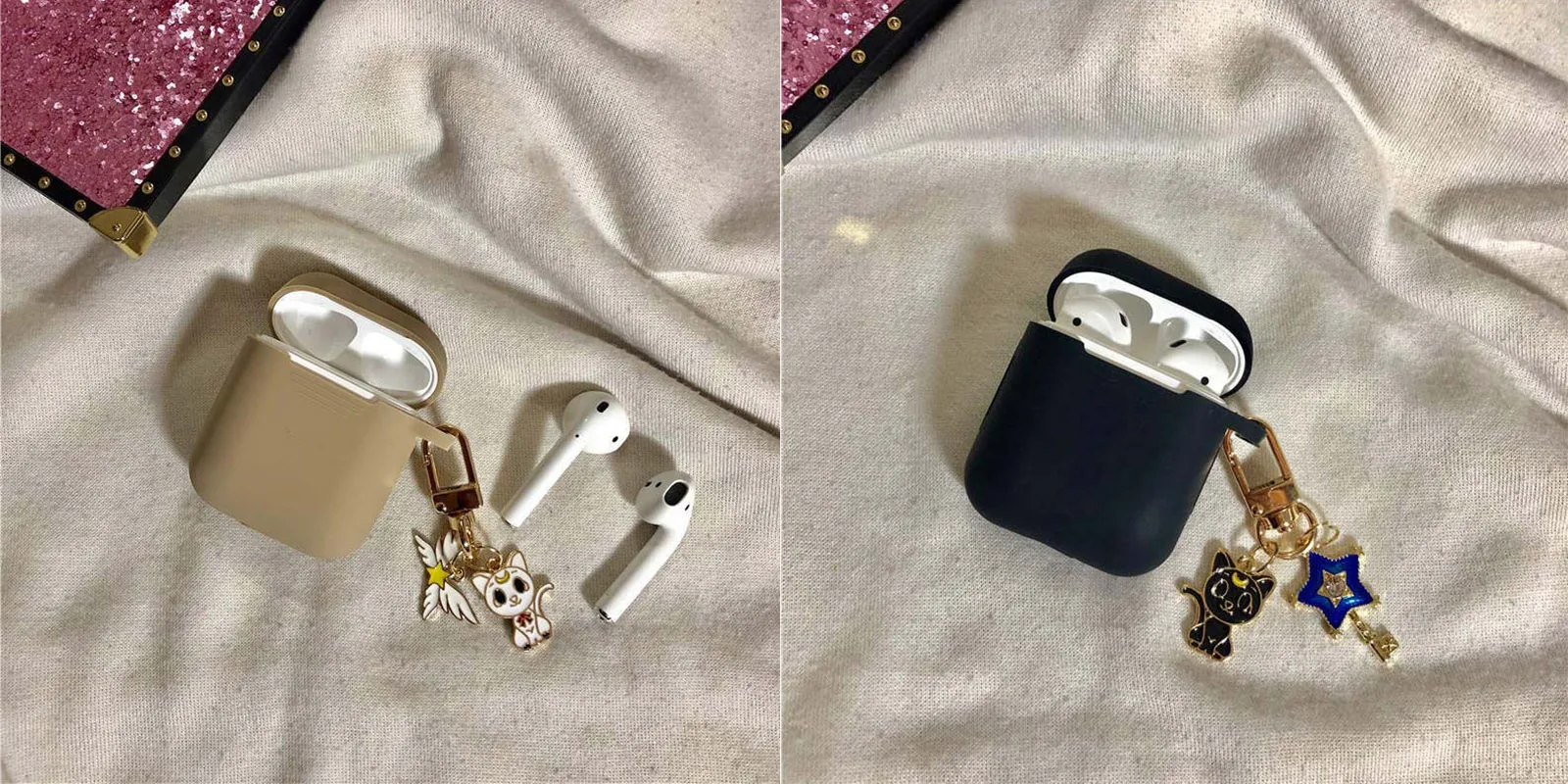 Чехол для Airpods мультфильм подвеска Чехол Silica gel материал для Apple Airpods 1 Зарядная коробка Космос для космонавта от пыли