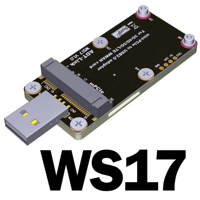 Adaptateur de carte WiFi Mini PCI-E à carte d'adaptation sans fil