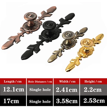 QVWN Bronze Handles Kitchen Door Cupboard Zinc Alloy European Modern Wardrobe Furniture Drawer Pulls Cabinet Knobs Hardware