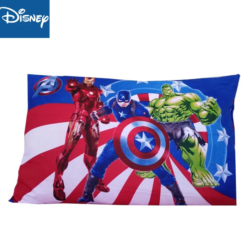 Disney Pillowcases Shams 1pcs Cartoon Iron Man Spider Man Mickey