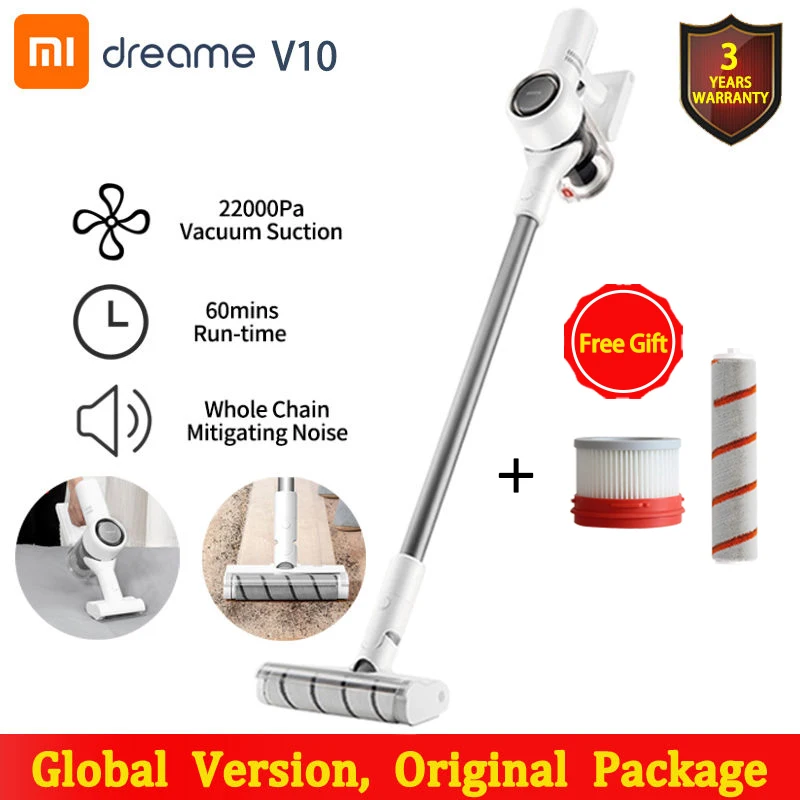 

Global Version Dreame V10 Vacuum Cleaner Handheld Portable Wireless Vacuum Cleaner Upgrade from Dreame V9 V9P 22kpa Suction