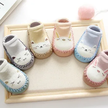 

Baby Boys Girls Infant Spring Cotton Cartoon Socks Warm Anti Slip Floor Socks Leg Warmer Hot