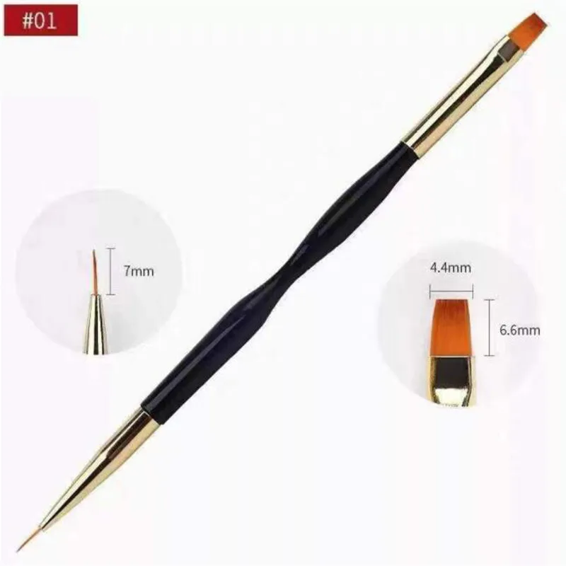 Description Picture 6 of item3Pcs/Set Nail Art Brushes Acrylic French Painting Brush Flower Design Stripes Lines Liner DIY Drawing Pen Manicure Tools