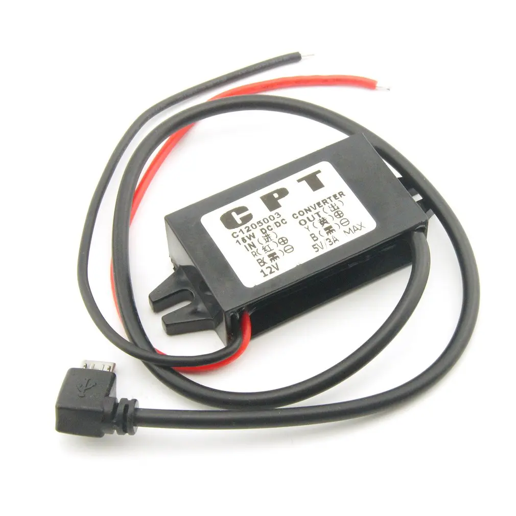 

DC/DC Converter Car Charger DC Voltage Power Regulator Converter Module 12V To 5V 3A with Waterproof Housing DropShipping