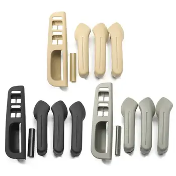

Black Interio Door Handles Cover Switch Bezel Set for VW Jetta Golf Bora MK4 1999-2004