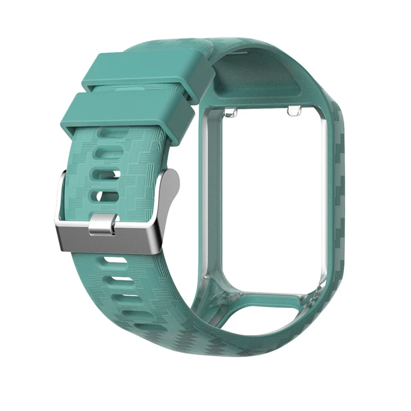 Сменный ремешок для TomTom 2 3 Spark Runner Music Cardio gps часы ремешок для наручных часов браслет силиконовый ремень аксессуар - Цвет: Teal