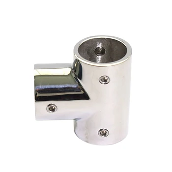 

25Mm 3 WAY 90 Degree Stainless Steel Marine Boat Yacht Hand Rail Fitting