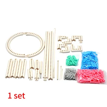 

Knit Weave Loom Kit Craft Yarn Knitting Board DIY Tool Shawl Scarf Adjustable Home Crochet ABS Accessories Sewing Multifunction