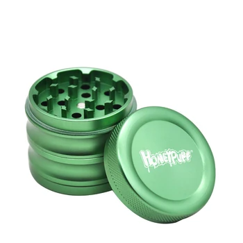 

Aluminum Alloy Herbal Grinder 56mm in diameter 4 layers with gift box Non-stick Herb Metal Crusher Aviation vanilla Grinder
