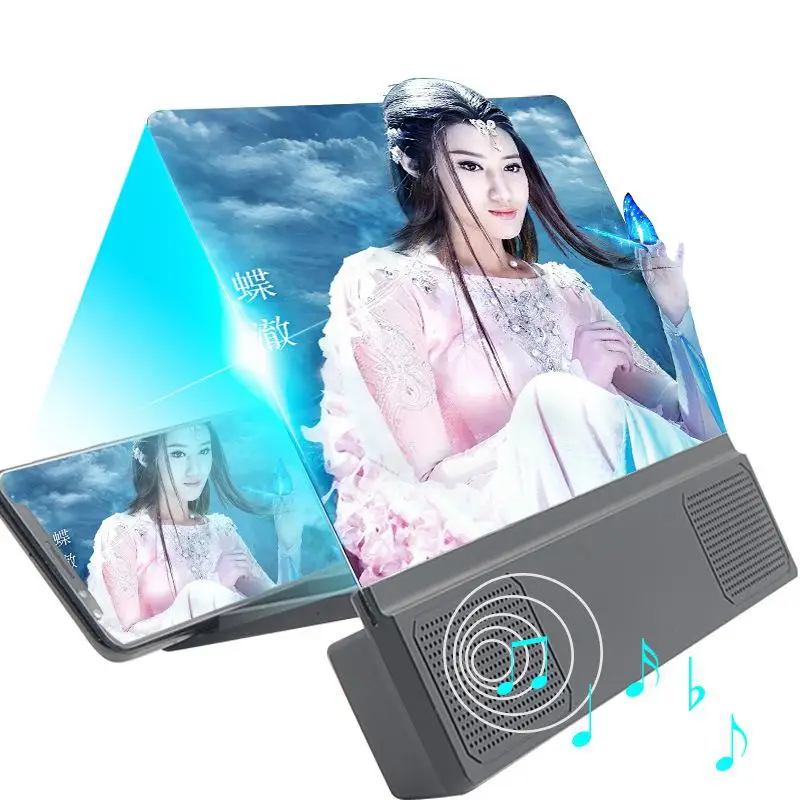 

12inch 3D HD Screen Magnifier Cell Phone High Definition Projection Bracket Adjustable Flexible All Angles Tablet Holder