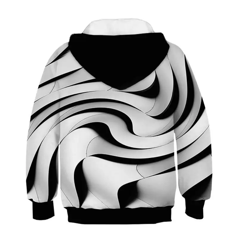 Newest Painted stripe pattern 3D print child fashion Hoodie Boys and girls Hooded Sweatshirt Kids 3D painting Sweatshirt