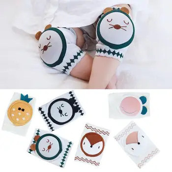

2PCS Baby Knee Pads For Crawling Cotton Breathable Toddler Elbow Pad Infants Knee Protection Pad For 0-3Years Baby Care Supplies