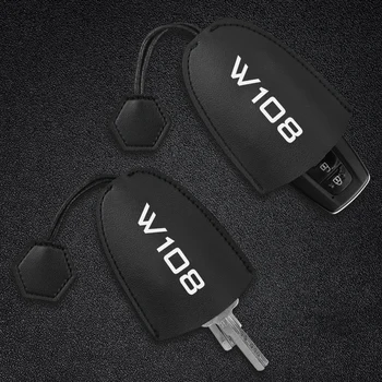 

1Pcs PU Leather Car Key Case Car Emblem Dust Anti-scratch Key Bag For Benz W203 W204 W205 W210 W211 W212 W213 W214 W220 W221