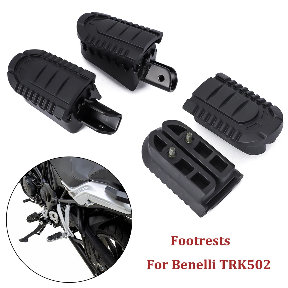 1Pair Motorcycle Footrests Footpegs Front Left Right For Benelli TRK502 BJ500GS-A TRK 502 Foot Rests Pedals Footrest Rubber | Автомобили и