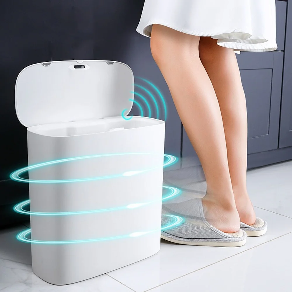 Smart Automatic Trash Can Electronic Sensor for Household Bathroom Kitchen Waterproof Bin Dustbin Bucket garbage Paper basket