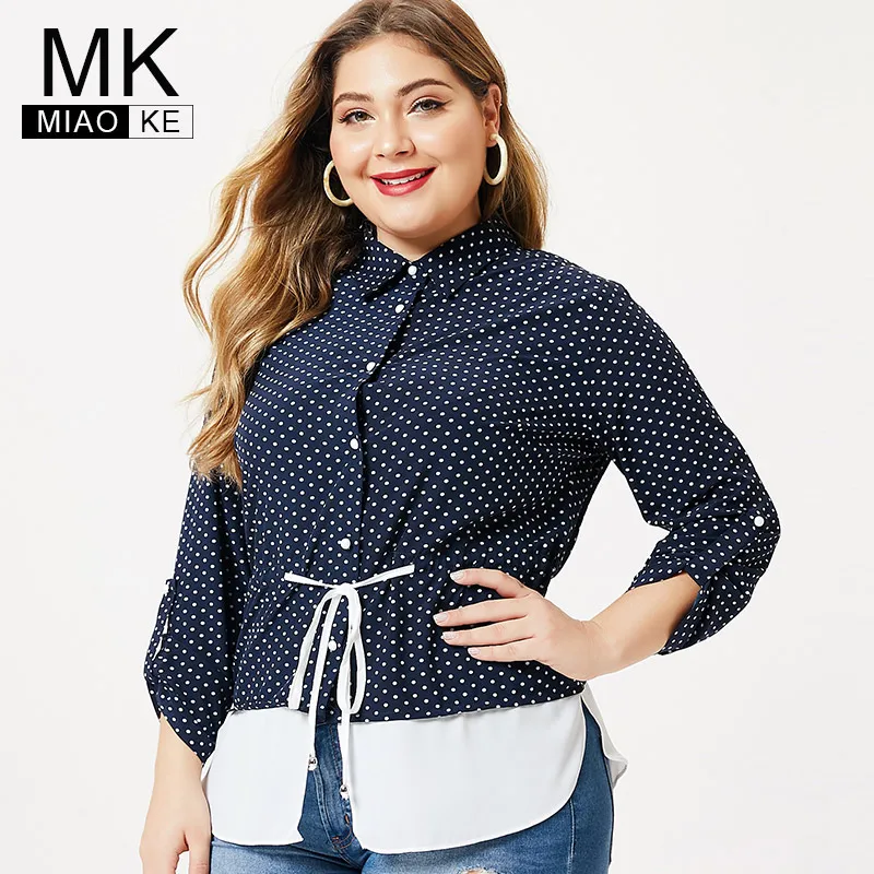 

MK 2019 autumn Plus Size womens Long sleeve Chiffon tops and blouses t-shirt fashion Ladies femal Casual T-shirt