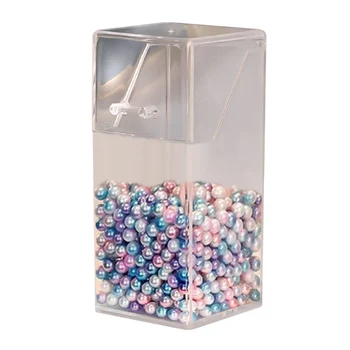 

Desktop Storage Box Square/Round/Hexagonal Makeup Brushes Holder Transparent Acrylic Cosmetic Flip Top Storage Tube BJSt