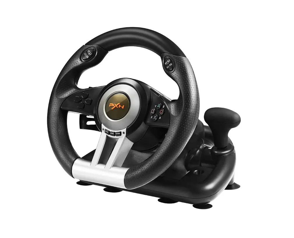

Racing Game Pad 180 Degree Steering Wheel Vibration Joysticks With Foldable Pedal For PC PS3 PS4 For One Dual mode