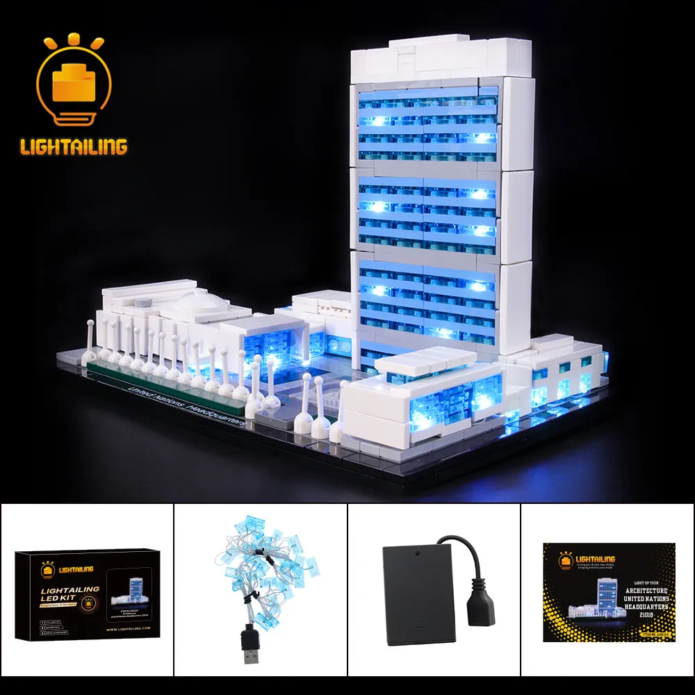 

LIGHTAILING LED Light Kit For Architecture United Nations Headquarters 21018 Building Blocks (NOT Include Model)