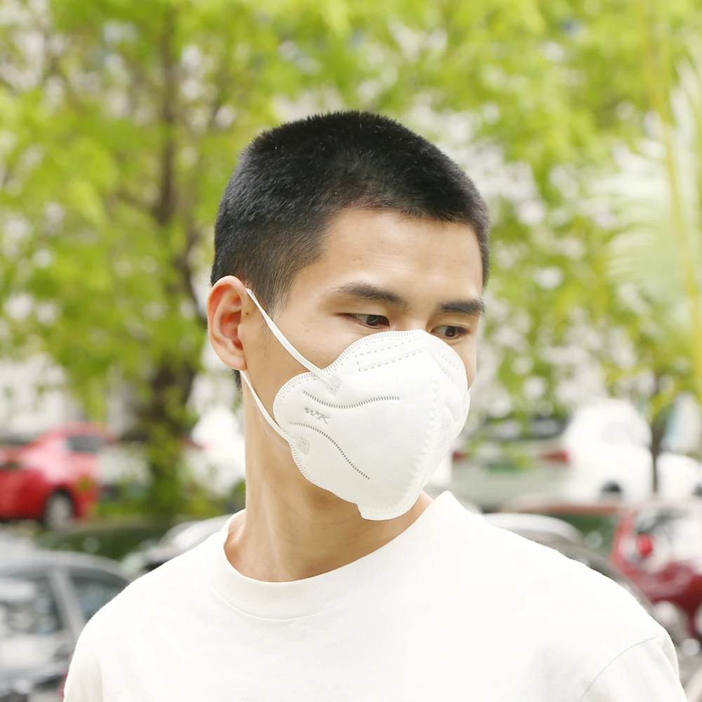 

50PCS KN95 Protective Mouth Masks Anti-dust Bacterial Proof Filter Fold Face Covers Non Woven Respirator Safety Mouth Covers