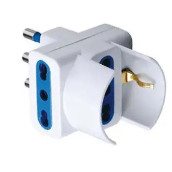 

Triple Schuko plug adapter 2P + T socket 2P + T 16A