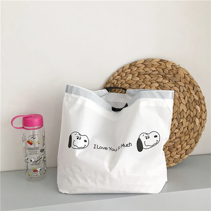 

Cartoon Animal Dog Mesh Shopping Bag Travel Portable Beach Reusable Shoulder Satchel Waterproof Grocery Drawstring Storage Pouch