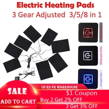 5V Электрический карбоновое волокно электрогрелки 3/5/8 в 1 взаимный обмен данными между компьютером и периферийными устройствами грелка для рук, тормозные колодки для Термальность тканью жилетка носки-Тапочки