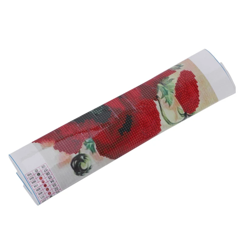 DIY 5D Diamond Embroidery Painting Cross Stitch Kit Flower Animal Home Decor Red Poppy flower