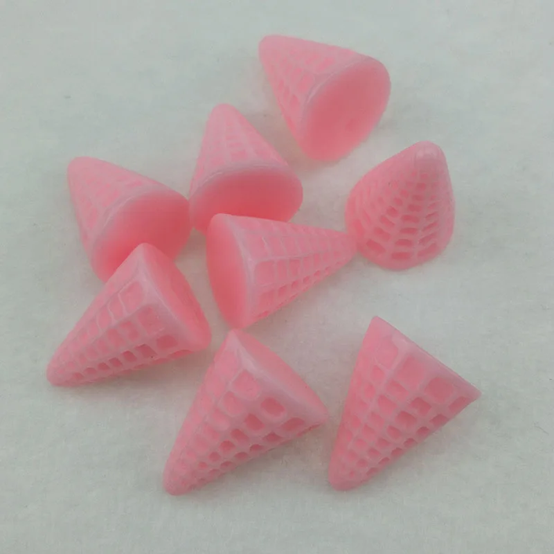 pink 40 шт./лот, 1,5*2 см, кабошоны из смолы для мороженого, Скрапбукинг для украшения, каваи, аксессуары для поделок - Цвет: pink