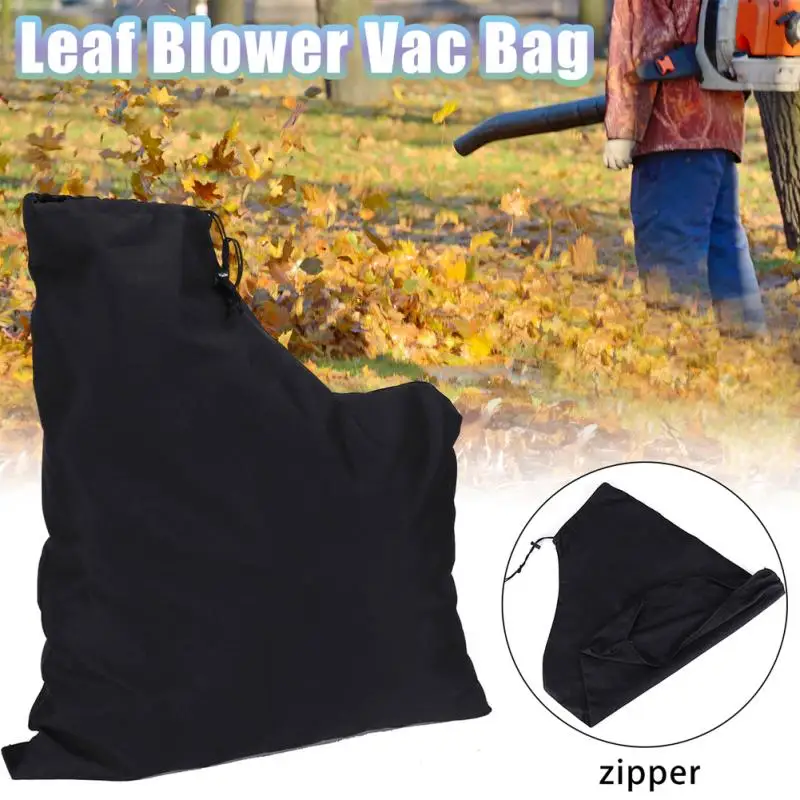 Soplador de hojas de poliéster para exteriores, herramienta de almacenamiento para jardín, recolección de polvo, trituradora de césped, piezas de repuesto de fácil limpieza, bolsa de vacío de patio sólido