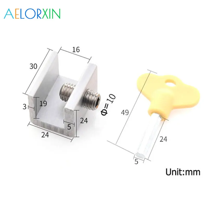 Locks on Windows adjustable security door latch Mobile window insurance lock anti-theft protection lock window stoppers