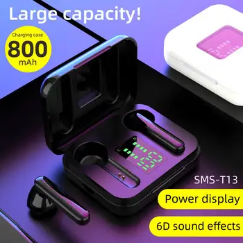 

Fingerprint digital display wireless headset tws Bluetooth 5.0 sports binaural touch private mode Bluetooth headset