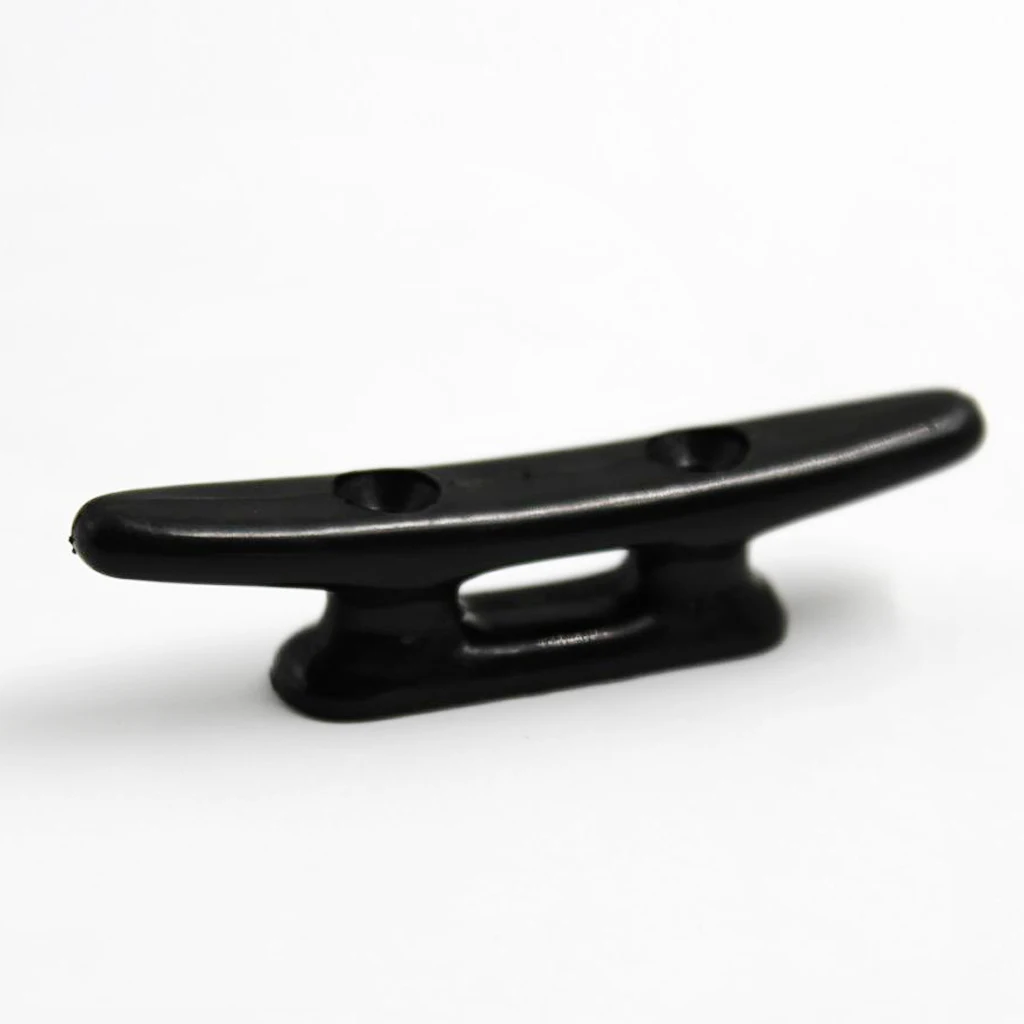 Marine Boat Nylon Cleat 3 Inch Kayak Yacht Black 2 Holes Small Size 76mm
