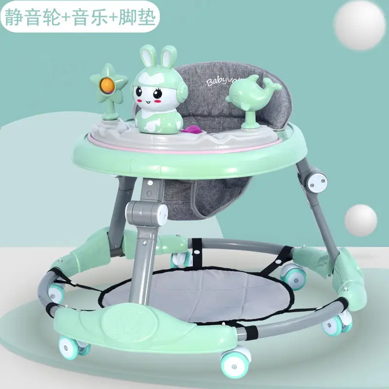 Baby Walker Multifunctional Anti-rollover Anti-O Leg Foldable 6-18 Months