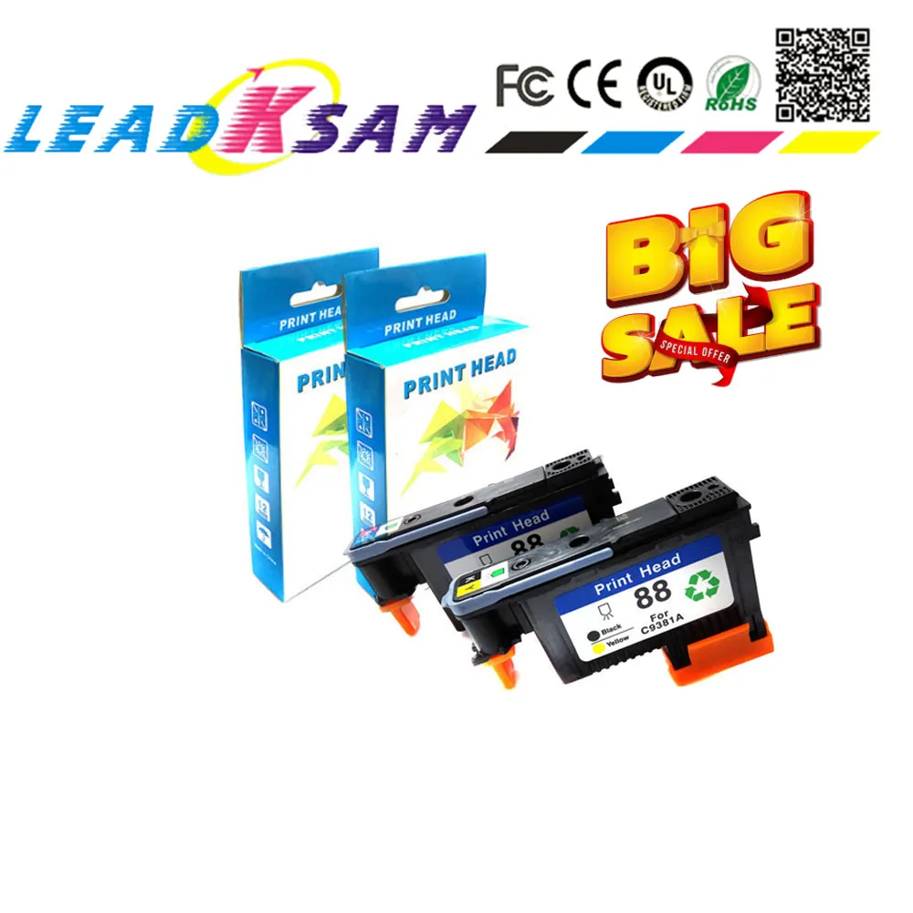 Печатающая головка bigsale совместимая с hp 88 hp88 C9381A C9382A K550 K5400 K8600 L7000 L7480 L7550 L7580 L7710 L7750