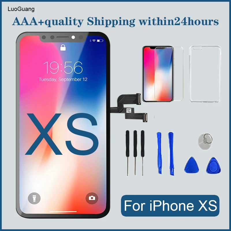 

AAA+ For iPhoneXS TFT LCD OLED Sceen Replacement Display With3D Touch Assembly True Tone No Dead Pixel Screen Replacement Displa