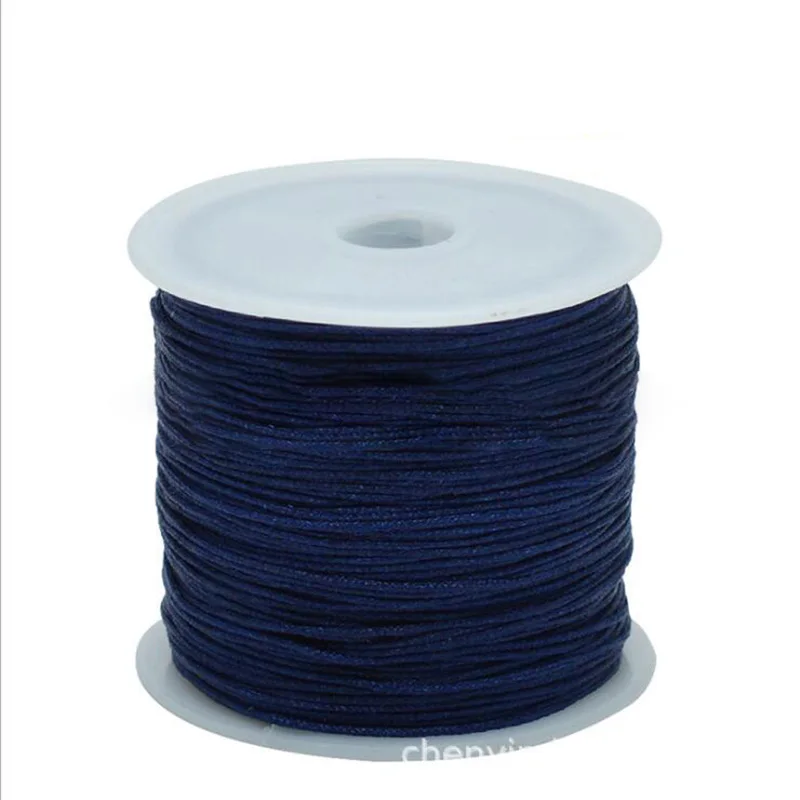 1Roll 0.8 1 1.5 mm Nylon Cord Thread Chinese Knot Macrame Cord Bracelet Braided String DIY Tassels Beading String Thread Jewelry 