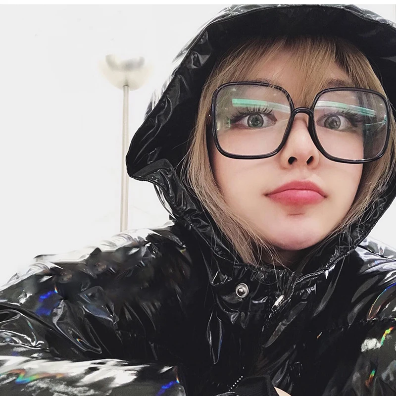 

Retro style large frame mirror frame blue light proof flat mirror men and women's computer game goggles eyeglasses