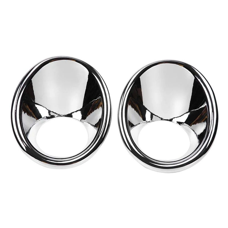 

for Suzuki Vitara 2016-2018 2Pcs Silver Chrome Car Front Headlight Fog Lamp Cover Trim Frame Moulding Car Styling