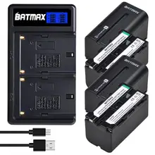 4 sztuk 5200mAh NP-F750 NP F770 akumulator litowo-jonowy + LCD podwójna ładowarka USB dla Sony NP-F750 NP-F770 kamera światło LED do kamery D & F CCD-RV