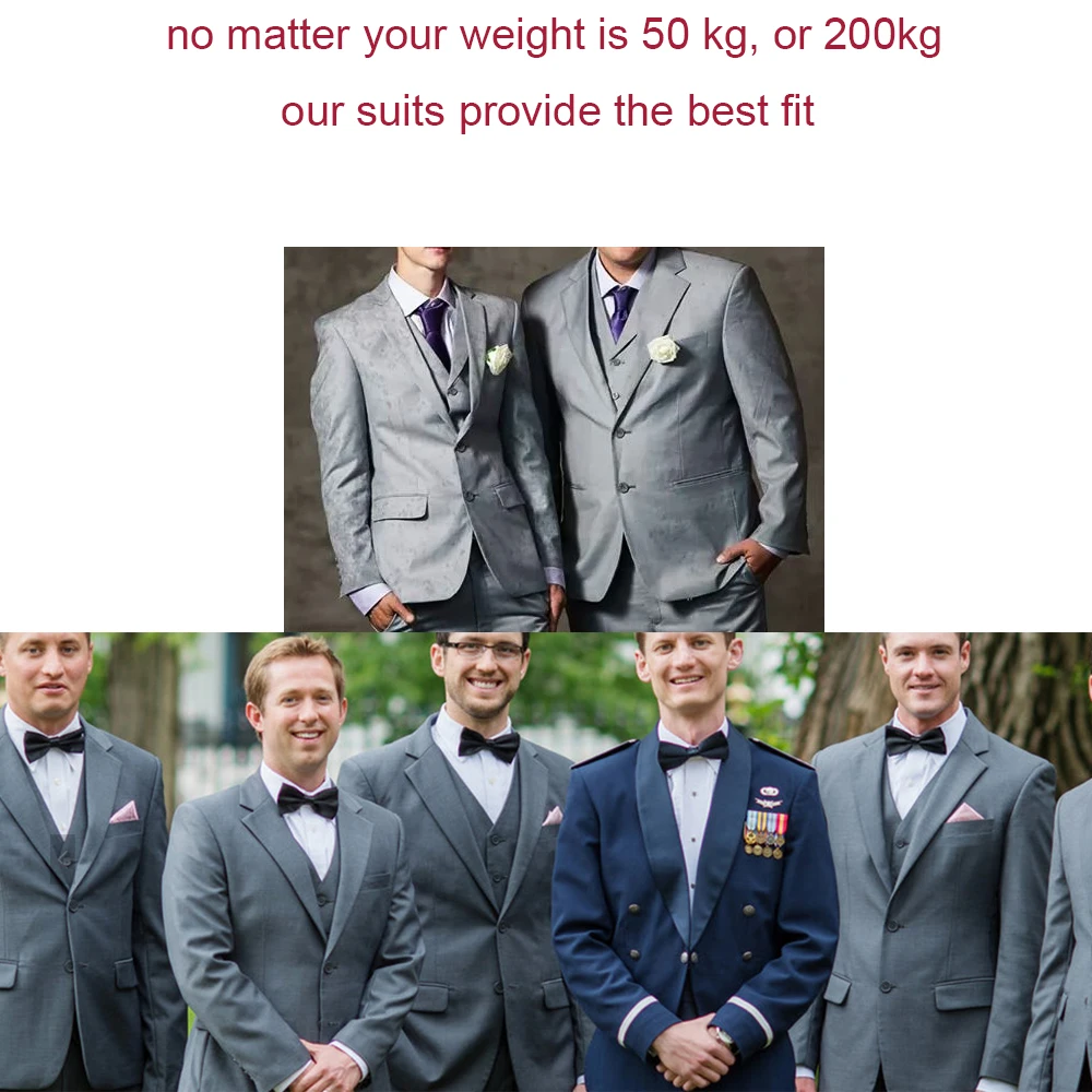 Custom Made To Measure Tailored Men'S Bespoke Suit Tailor Made Suits Custom Made Mens Suits Customized Groom Tuxedo Wedding Suit 4