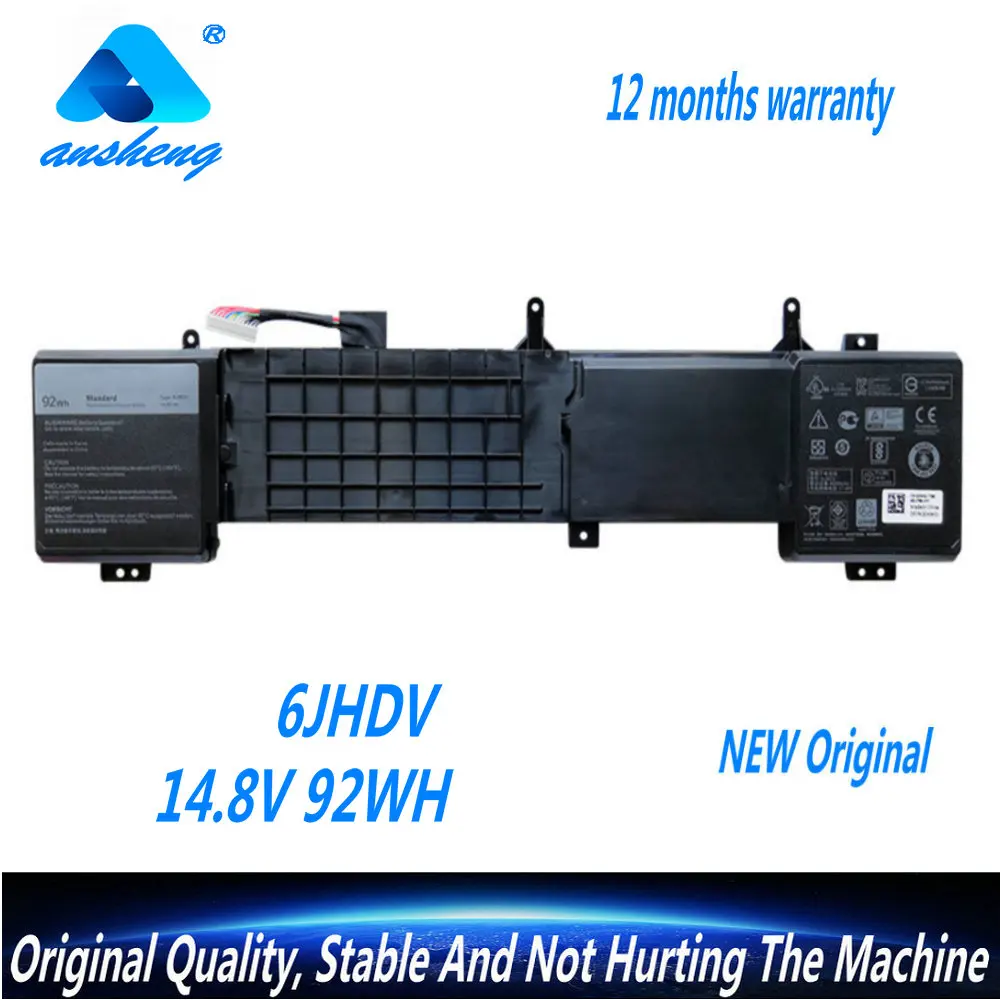 Подлинная батарея для ноутбука 6JHDV Dell Alienware 17 R2 R3 серии P43F ALW17ED-1728 5046J YKWXX 14 8 V 92WH |