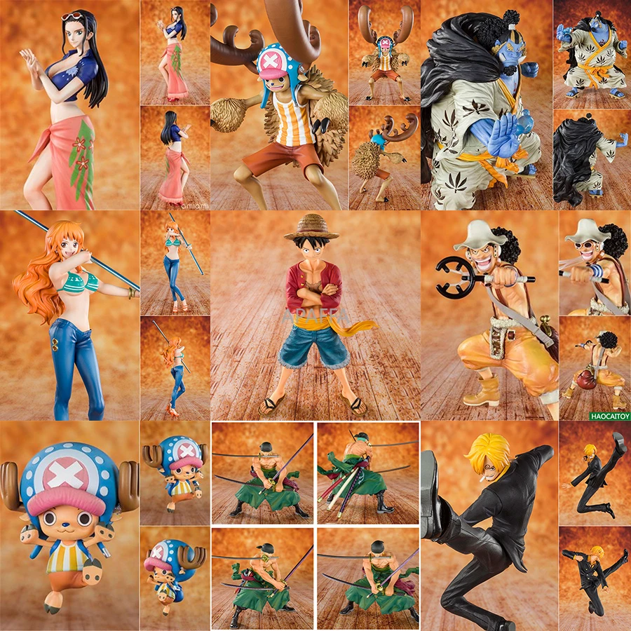 One Piece th Anniversary Edition Luffy Sanji Zoro Nami Chopper Robin Jinbe Brooke Pvc Action Figure Collectible Model Toys Action Figures Aliexpress